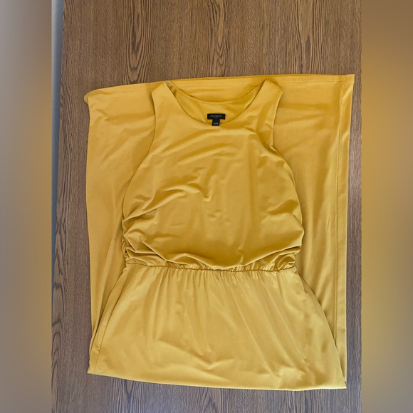 Mustard Yellow Ann Taylor Factory Sleeveless Maxi Dress - Picture 4 of 5